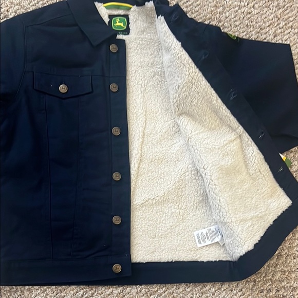 John Deere Kids Navy Jacket Large - Picture 6 of 8